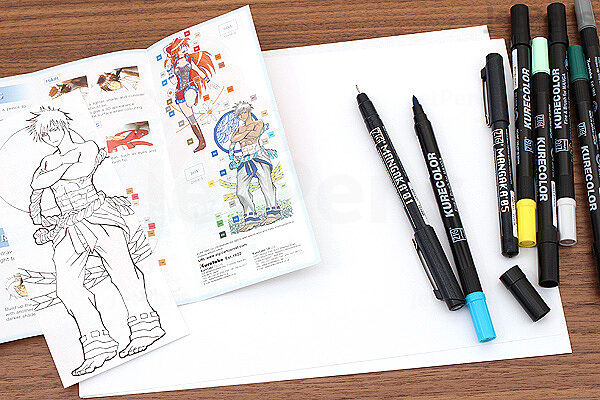 Kuretake Zig Cartoonist Manga Starter Set Boy Jetpens