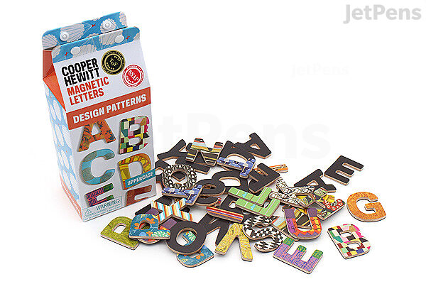 Galison Design Patterns Wooden Magnetic Letters - Uppercase - GALISON 9780735340657