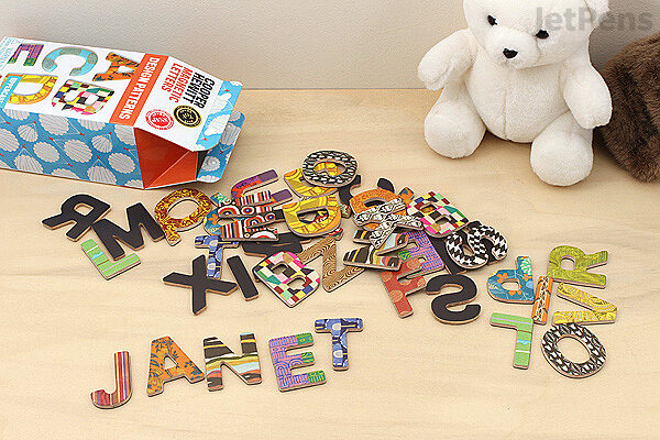 Galison Design Patterns Wooden Magnetic Letters - Uppercase - GALISON 9780735340657