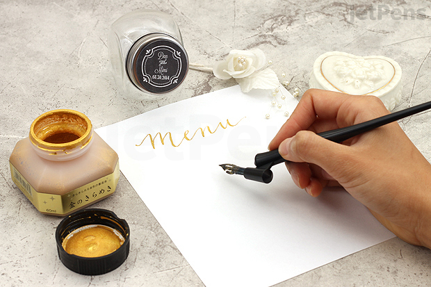 Use dip pens for calligraphy and decorative writing.