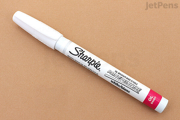 White Sharpie Oil-Based Paint Marker Pen - Fine