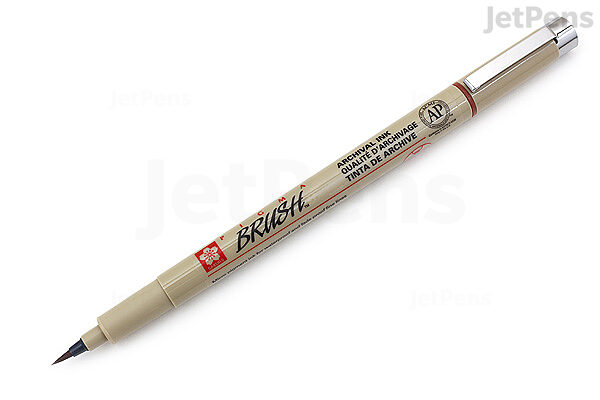 Gepensioneerd Sandy B olie Sakura Pigma Brush Pen - Brown Ink | JetPens