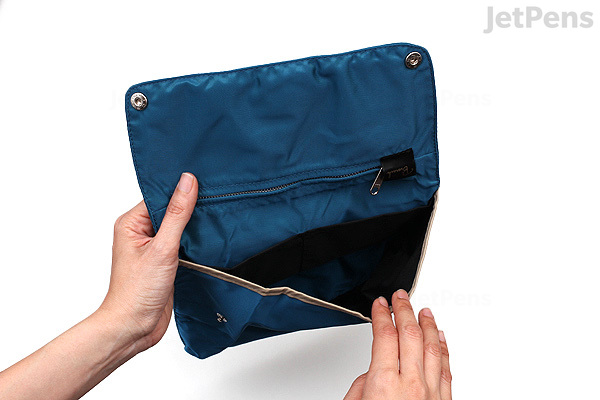 Kokuyo Bizrack Bag in Bag - 2 Way Pouch - A5 - Marine Blue - JetPens.com