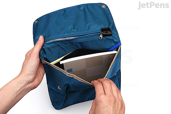 Kokuyo Bizrack Bag in Bag - 2 Way Pouch - A5 - Marine Blue | JetPens