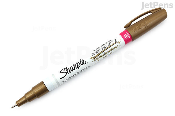 Sharpie Oil-Based Paint Marker Extra Fine Point Metallic Gold