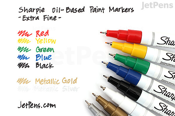 Sharpie Oil Based Paint Markers Black, 2 Sets of All 4 Sizes – Value  Products Global