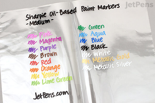 WHITE Oil Based paint marker Medium point permanent glass plastic Sharpie  35558