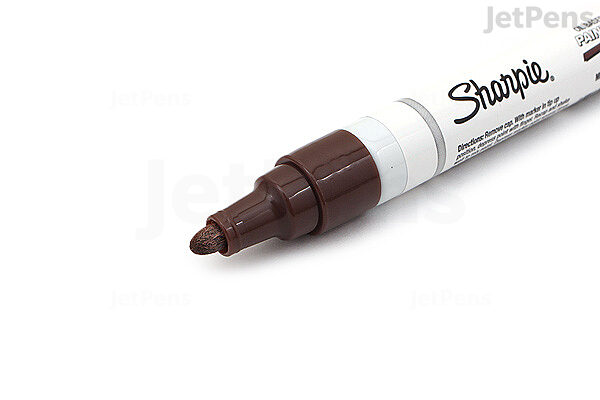 Sharpie Oil-Based Paint Marker, Medium Point, Brown Ink, Pack of 3 