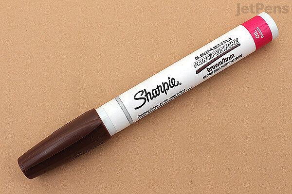  Sharpie Paint Marker Oil Based Fine Point BROWN 3-Markers :  Office Products