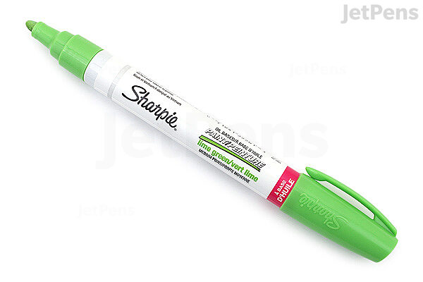  Sharpie Oil-Based Paint Marker, Fine Point, Lime Green Ink,  Pack of 12 : Office Products