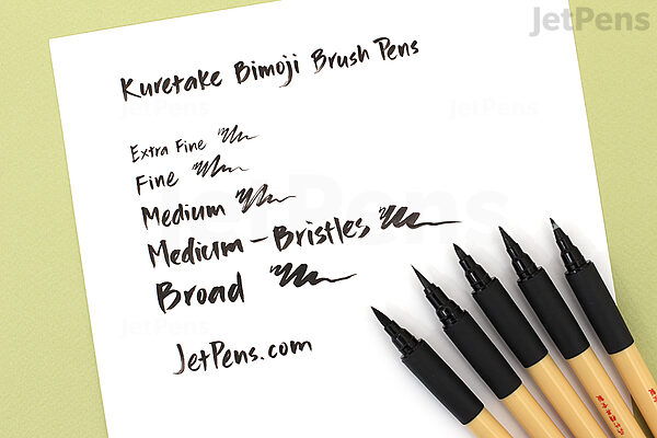  Kuretake Bimoji Felt Tip Brush Pen for Manga/Calligraphy,  Superfine Tip (XT1-10S) : Writing Pens : Arts, Crafts & Sewing