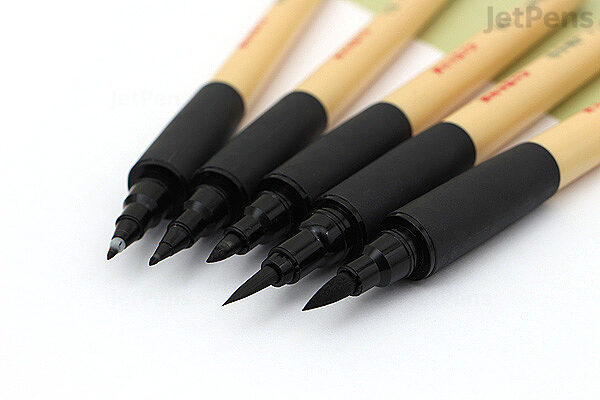  Kuretake Bimoji Felt Tip Brush Pen for Manga/Calligraphy,  Superfine Tip (XT1-10S) : Writing Pens : Arts, Crafts & Sewing