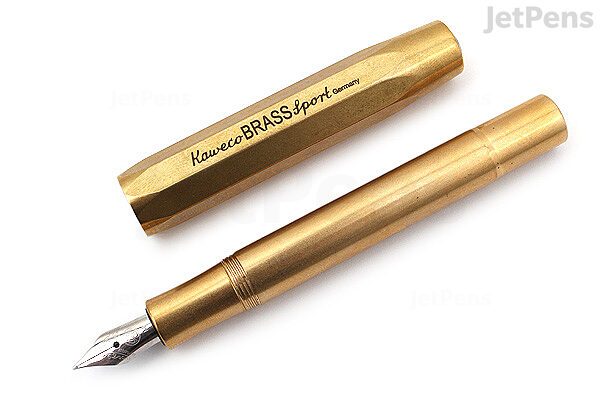 eetpatroon Victor dividend Kaweco Brass Sport Fountain Pen - Fine Nib | JetPens