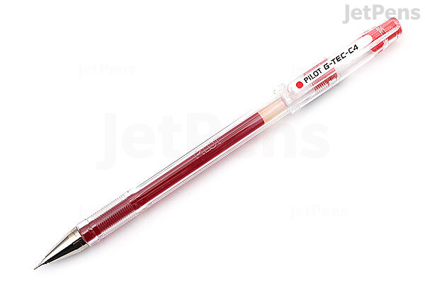 Pilot G-Tec-C Gel Pen in Red - Ultra Fine Point - Goldspot Pens