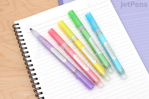 Zebra Kirarich Glitter Highlighter Color Set JetPens