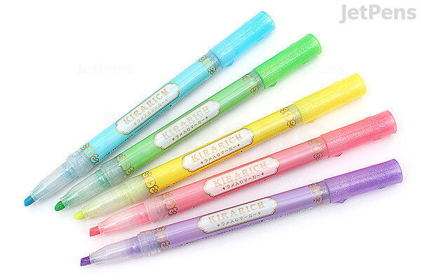 Kirarich™ Glitter Chisel Tip Highlighters, 5ct.