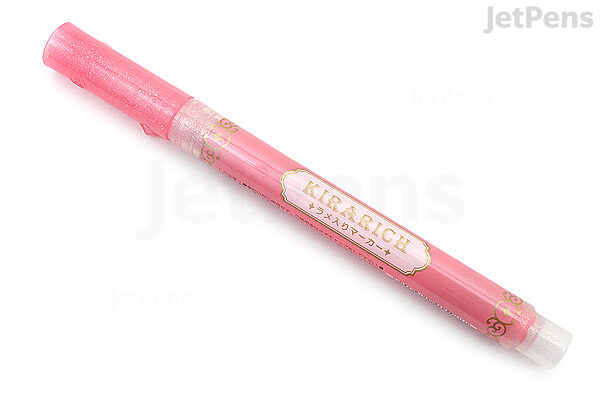 Glitter Highlighters Sparkle Markers Chisel Tip, Pastel Colors