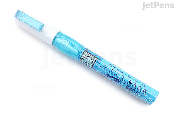 ZIG 2 Way Glue Pen Squeeze & Roll 7g Fine Ball Point for sale