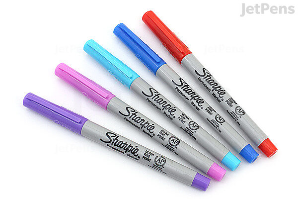 Sharpie Electro Pop Marker Set - 5-Marker Set - Ultra Fine