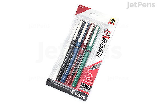 Pilot Precise V5 Pens, Extra Fine Point, Assorted, 4 Pack, 17510788