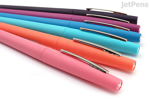 Tropical colored Custom Pens with finger grips
