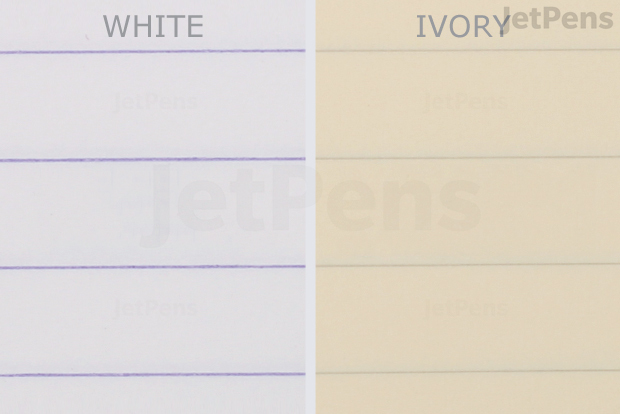White vs Ivory Paper Color