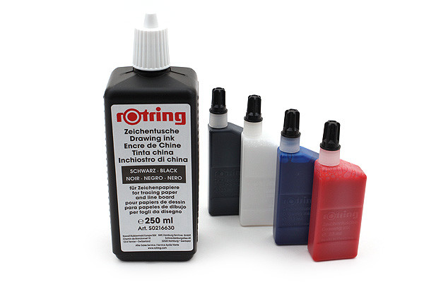 Rotring Black Drawing Ink - 23 ml Bottle - JetPens.com