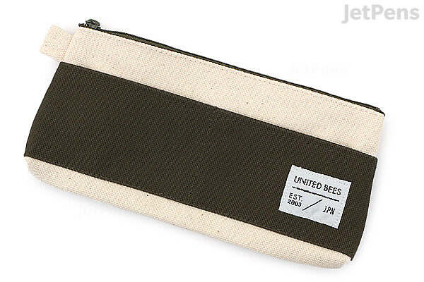 United Bees Out Pocket Pen Case - Khaki (Olive) | JetPens