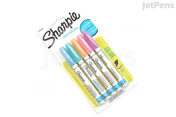 Sharpie Water-Based Acrylic Paint Pen Extra Fine Point Glitter Aqua