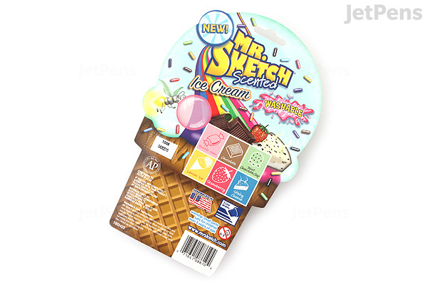Mr. Sketch Scented Washable Markers - Ice Cream - Chisel Tip - 6 Color