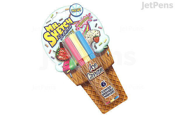 Mr.Sketch Scented Washable Marker Set 6/Pkg-Stix Ice Cream, Pk 2