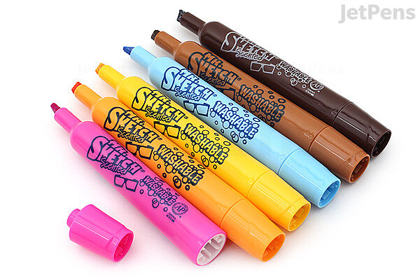 Jetpenscom Mr Sketch Scented Washable Markers Movie Night Chisel Tip 6 Color Set