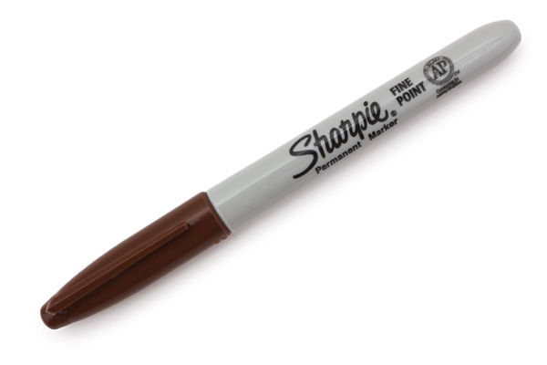 Dark brown permanent marker pen Clearance