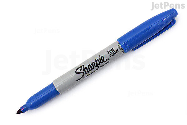 Sharpie Fine Point Pens Fine Point Black Barrels Blue Ink Pack Of
