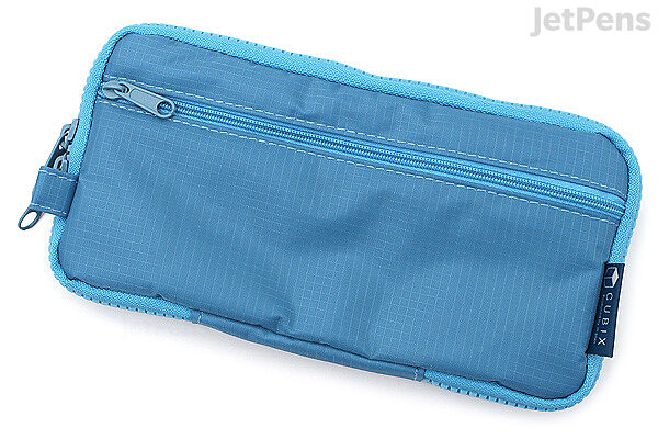 Cubix Round Zip Pen Case - Sky Blue | JetPens
