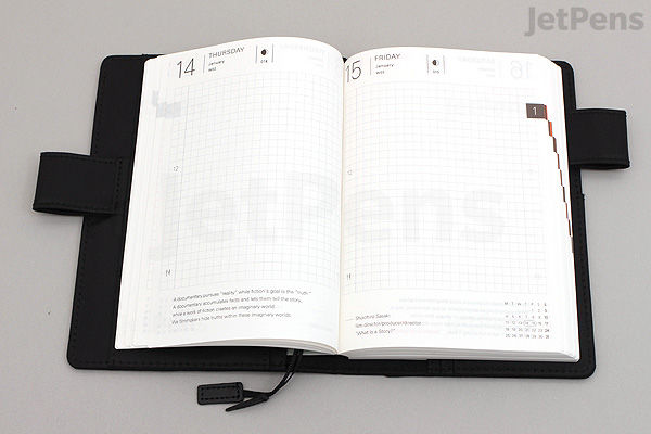 Hobonichi Techo Planner with Cover - 2016 - A6 - Black | JetPens