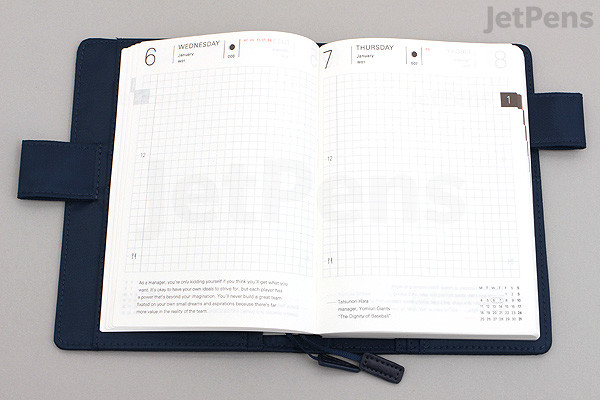 Hobonichi Techo Planner with Cover - 2016 - A6 - Navy | JetPens