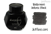 Waterman Intense Black Ink - 50 ml Bottle - WATERMAN S0110710