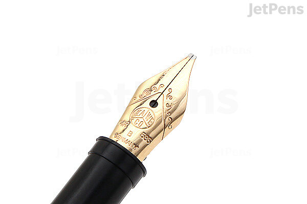 MONTBLANC WOOD 14K GOLD 585 FOUNTAIN PEN VINTAGE GERMANY