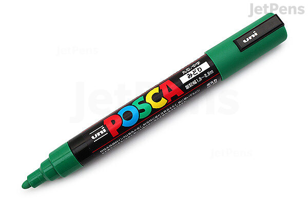 Uni Posca Paint Marker PC-5M - Green - Medium Point - UNI PC5M.6