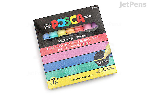 POSCA UNI Mitsubishi Marker Pen Medium Point PC-5M 29 color pen set with  Case