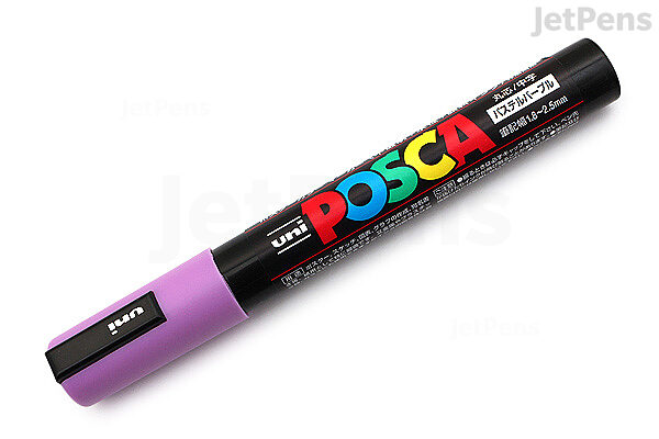 Uni : Posca Marker : PC-5M : Medium Bullet Tip : 1.8 - 2.5mm : Pastel Set  of 8