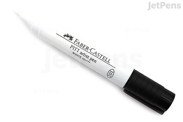 Faber Castell PITT Artist Pens 1.5mm Bullet Nib in Black or White