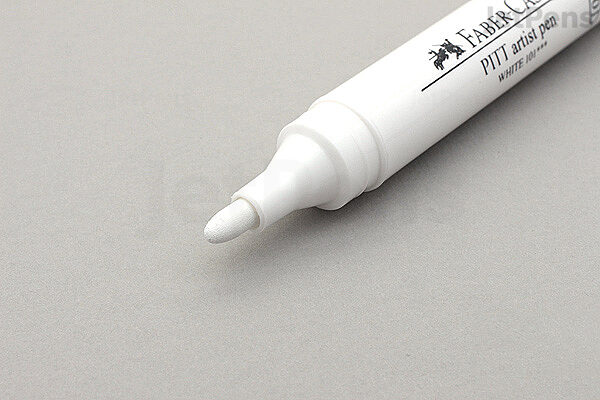 Faber Castel 2 Marqueurs Feutre blanc 1.5 Pitt Artist Pen