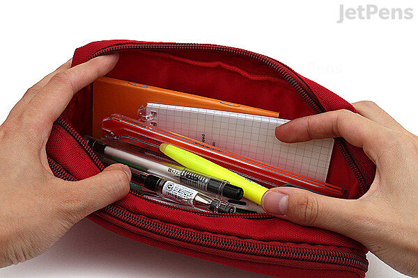 20S Design Round Pencil Case Dark Red  Penworld » More than 10.000 pens in  stock, fast delivery
