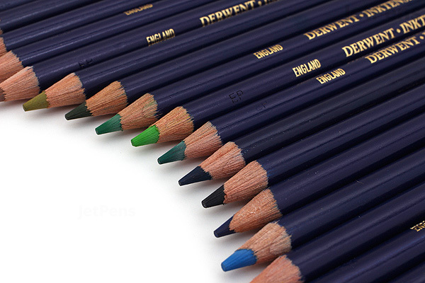 Derwent Inktense Pencil - 24 Color Set - JetPens.com