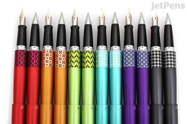 Pilot Metropolitan Retro Pop Fountain Pen Orange Flower Fine