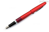 Pilot Metropolitan Retro Pop Fountain Pen - Red Wave - Fine Nib - PILOT MPFB1BLKFRED