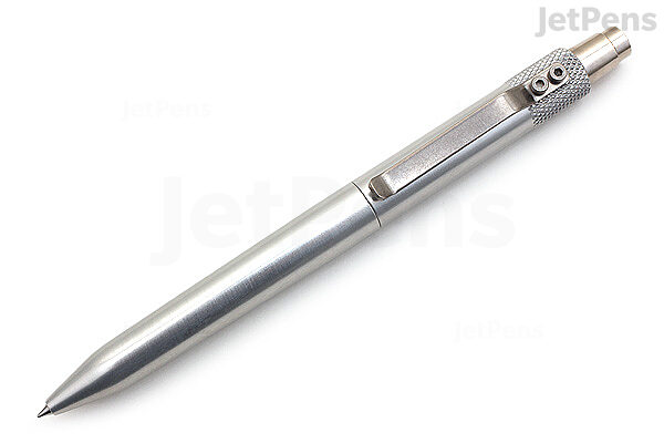 ketting het beleid idee Karas Kustoms Retrakt V2 Pen - Aluminum Silver - 0.5 mm - Black Ink |  JetPens