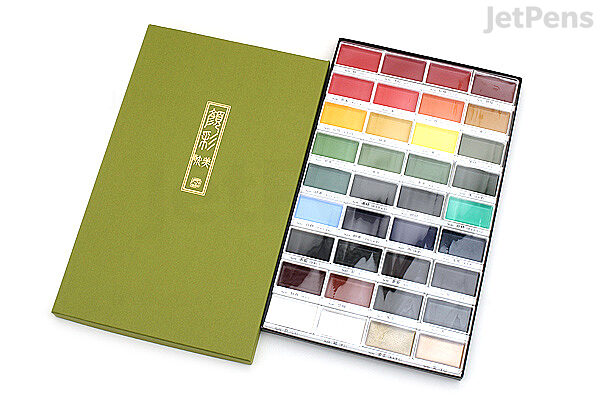 Kuretake Gansai Tambi Watercolor Pigments - Set of 48 – Yoseka